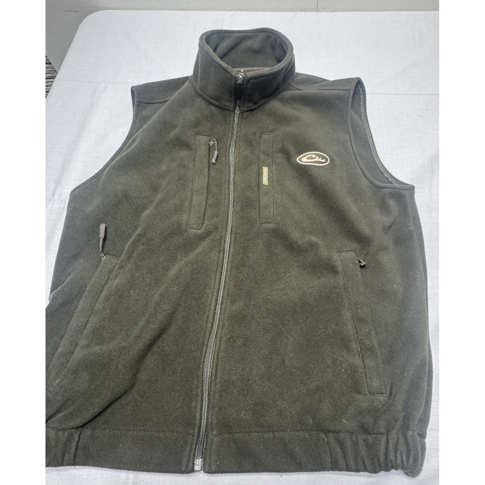Drake Waterfowl Systems Vest Mens L Green Fleece Magnattach Hunting Outdoor